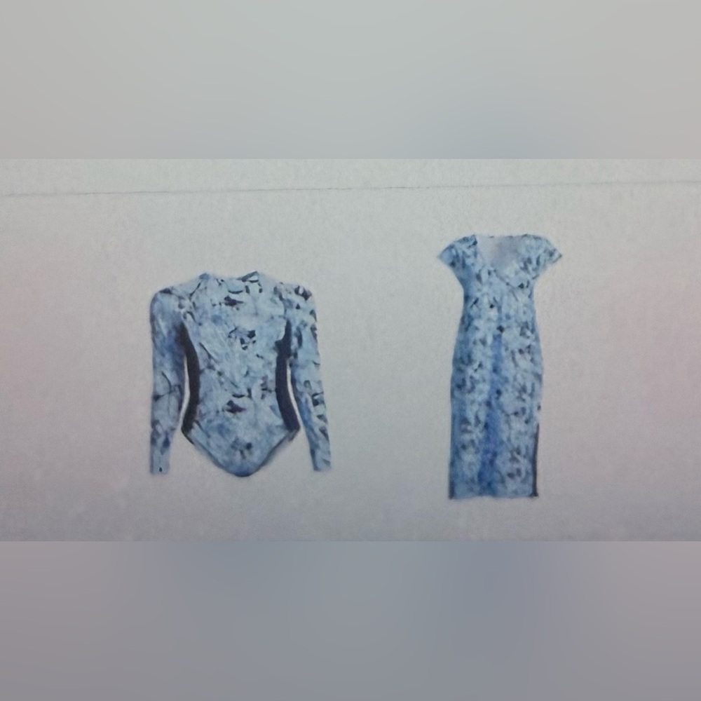 Lilly Pulitzer, NWTs Bonaire Blue upf 50 Wynton Rashguard Swimsuit 🩱 sz 6 - Picture 6 of 6